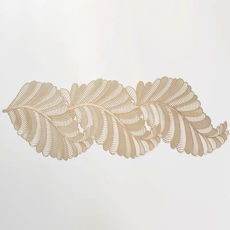 Tấm lót bàn ăn hoạ tiết vàng kim