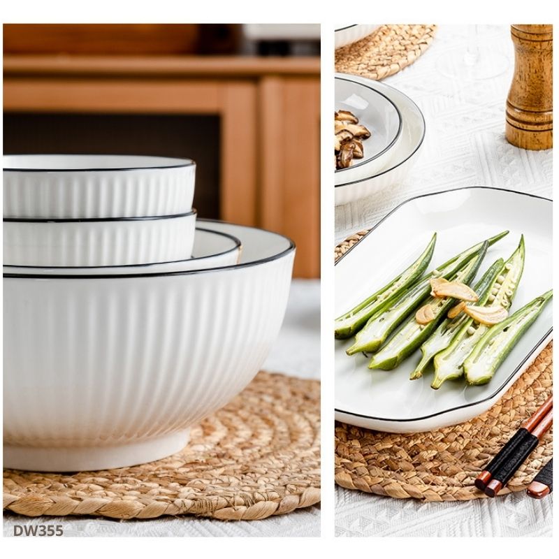 Set Chén Bát Simple Living 34 Chi Tiết