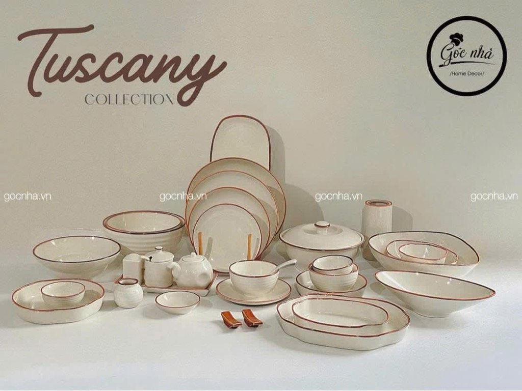 Set chén bát TUSCANY