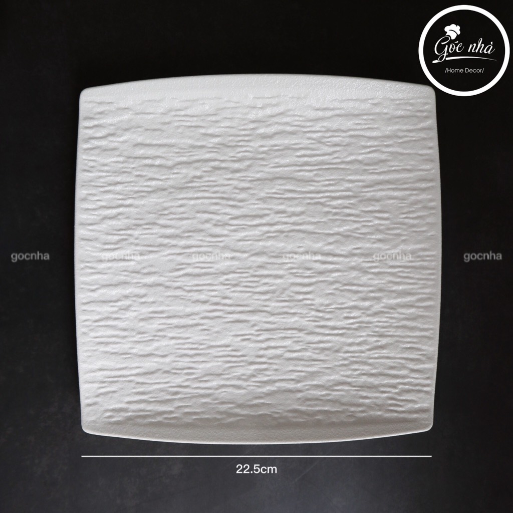 Dĩa vuông lõm Mocca