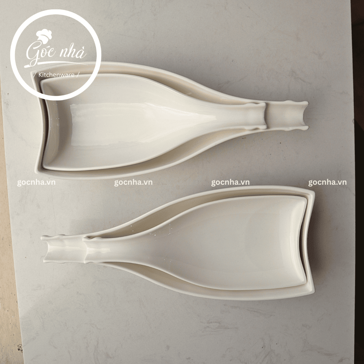 Đĩa tạo hình dáng chai- haft bottle plate