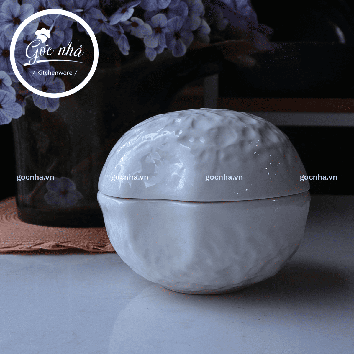 Thố có nắp Coral