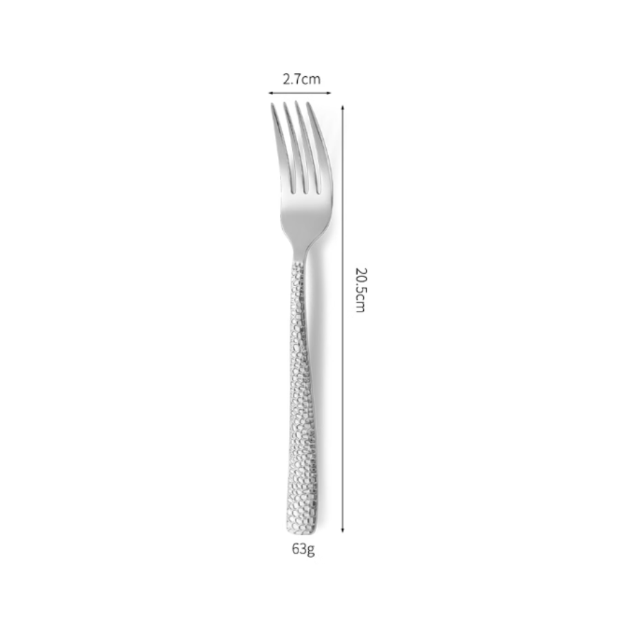 Hammered Cutlery Style 5 - Cán dẹt mỏng