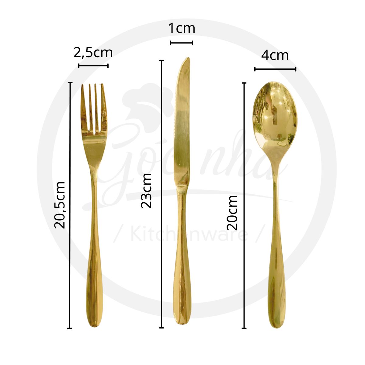 Set Shiny Cutlery 12*3 pcs
