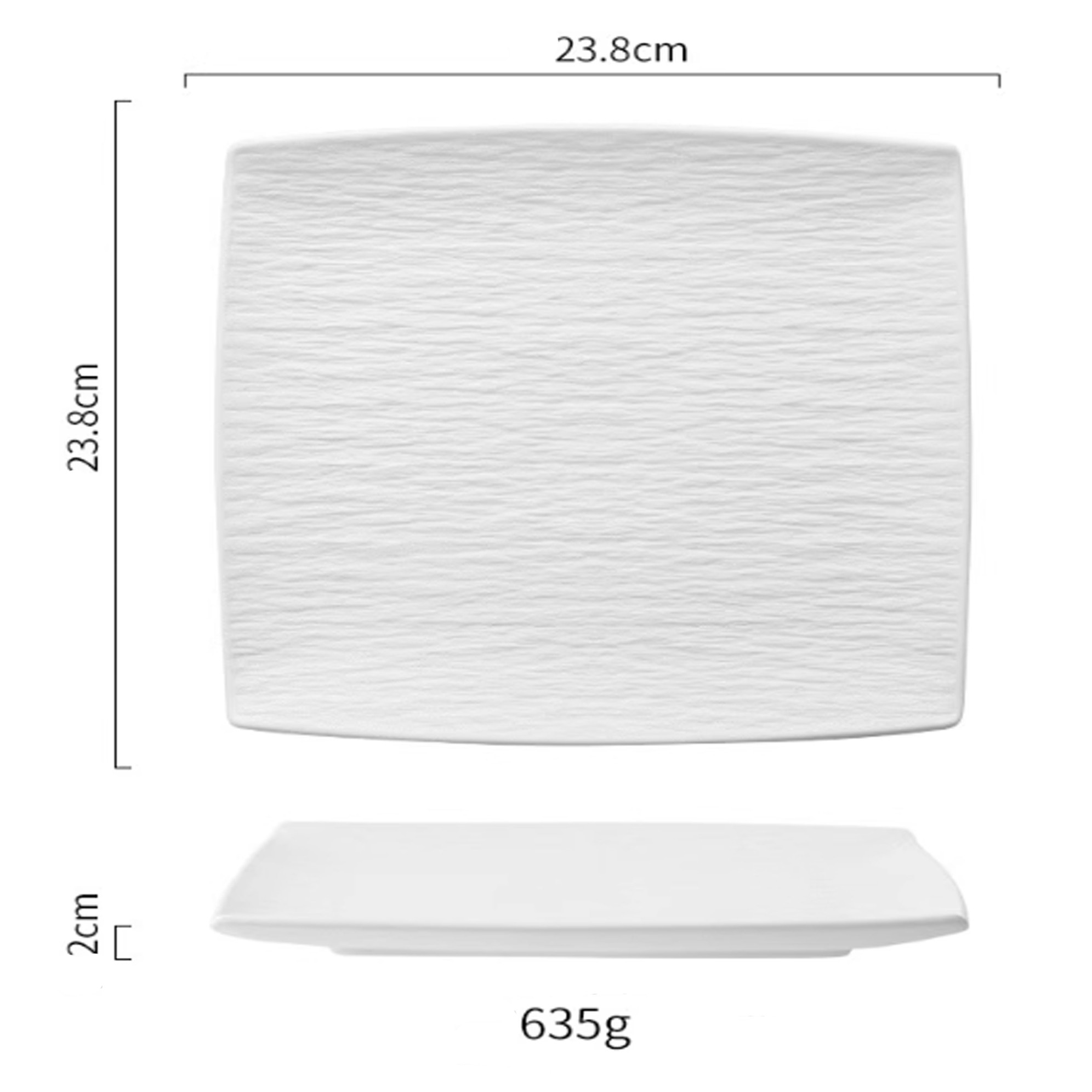 Dĩa vuông lõm Mocca