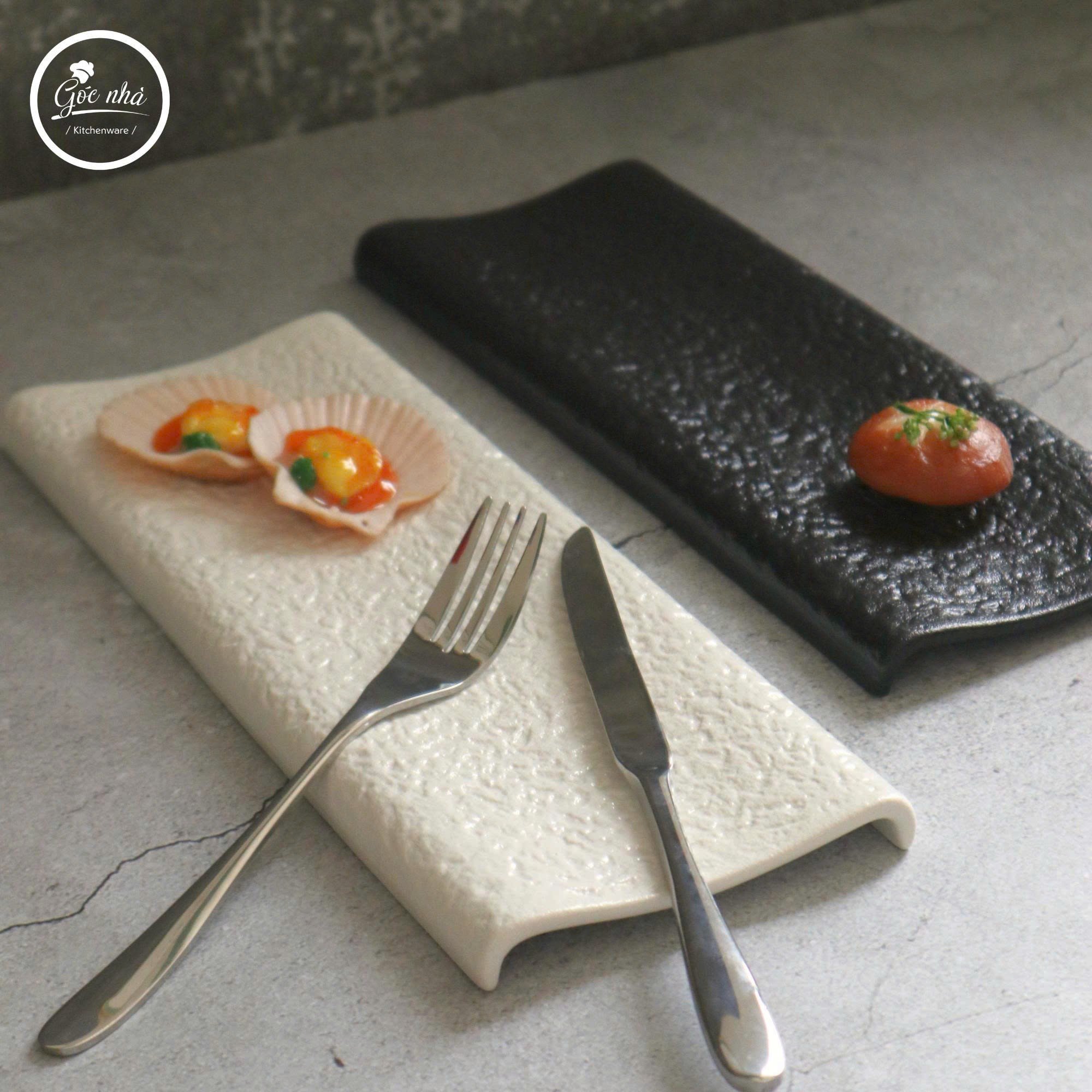 Dĩa Chữ Nhật Onyx