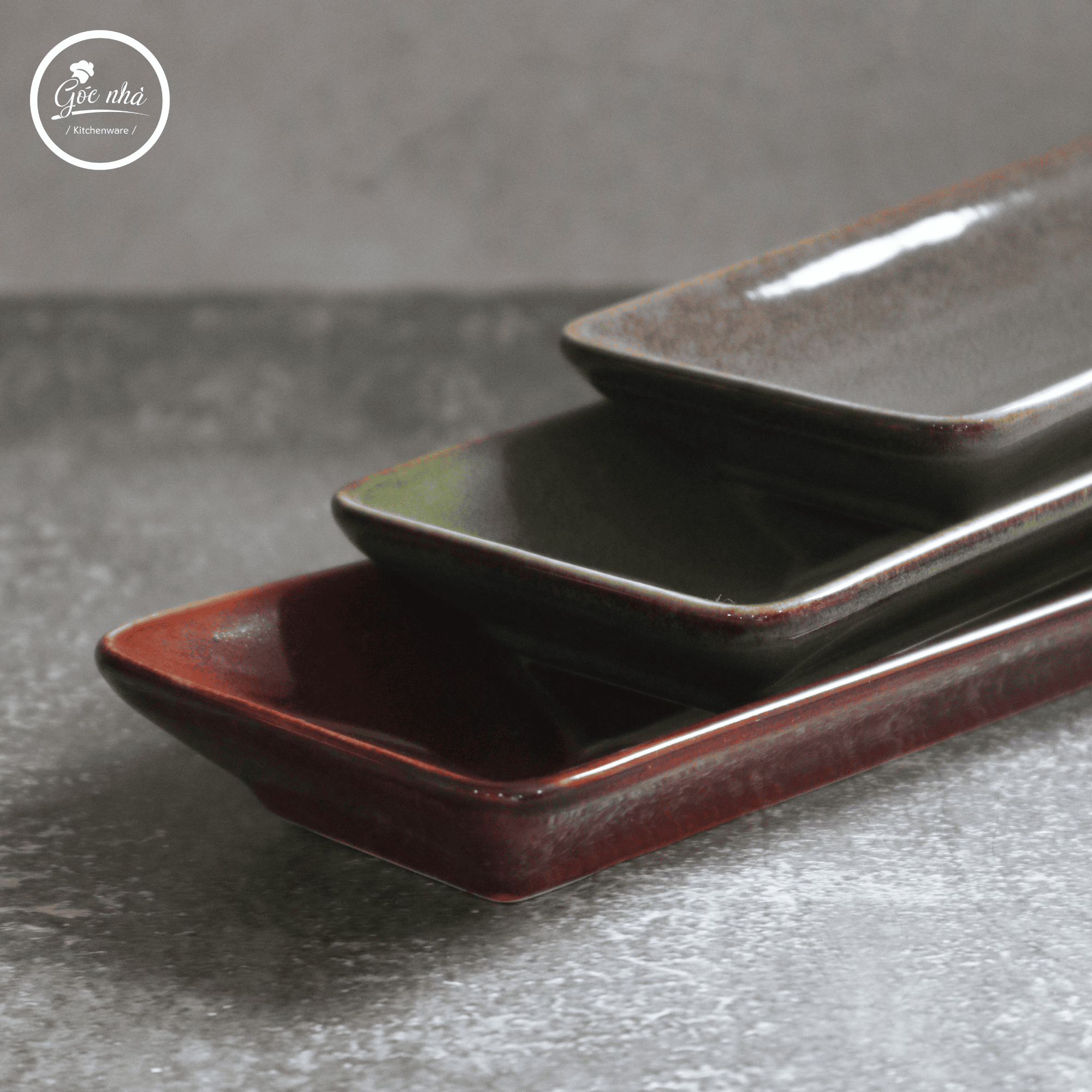 Dĩa Chữ Nhật Hỏa Biến IRO