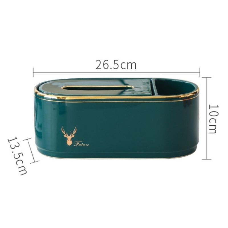 Hộp đựng khăn giấy kép hình oval