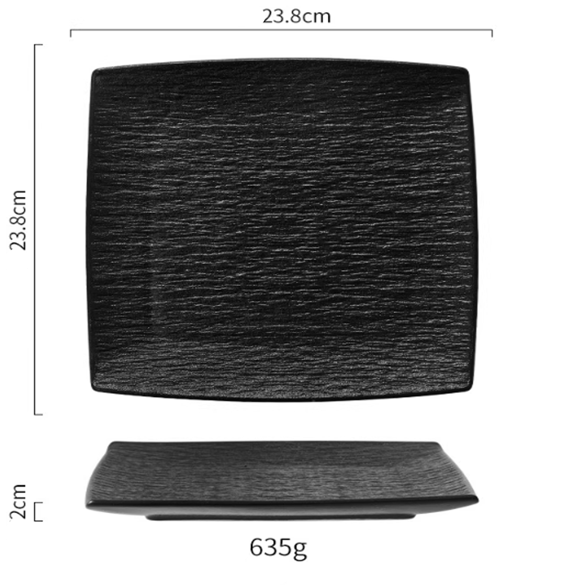 Dĩa vuông lõm Mocca