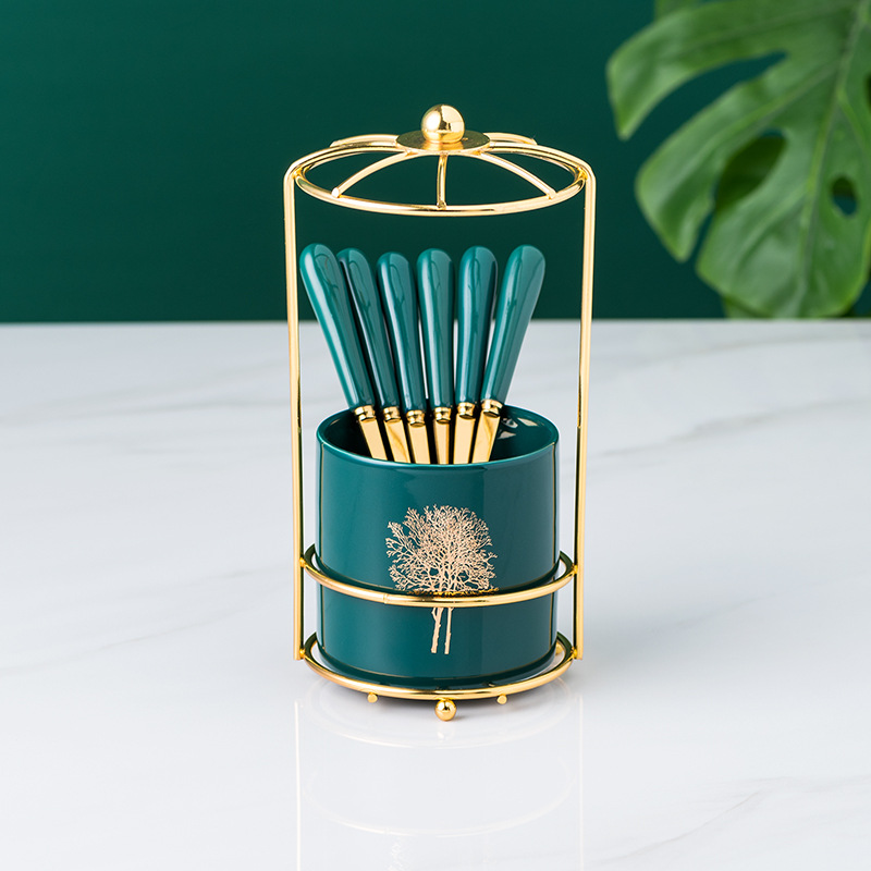 Giỏ muỗng nĩa dáng lồng chim