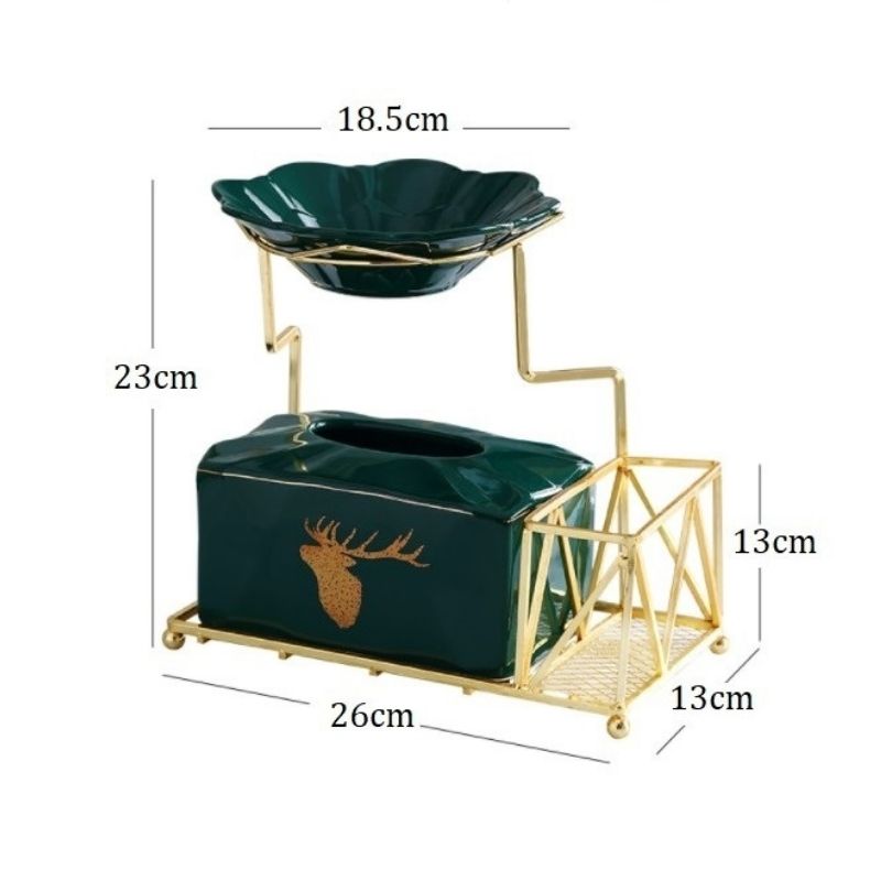 Set hộp giấy đa năng khung thép