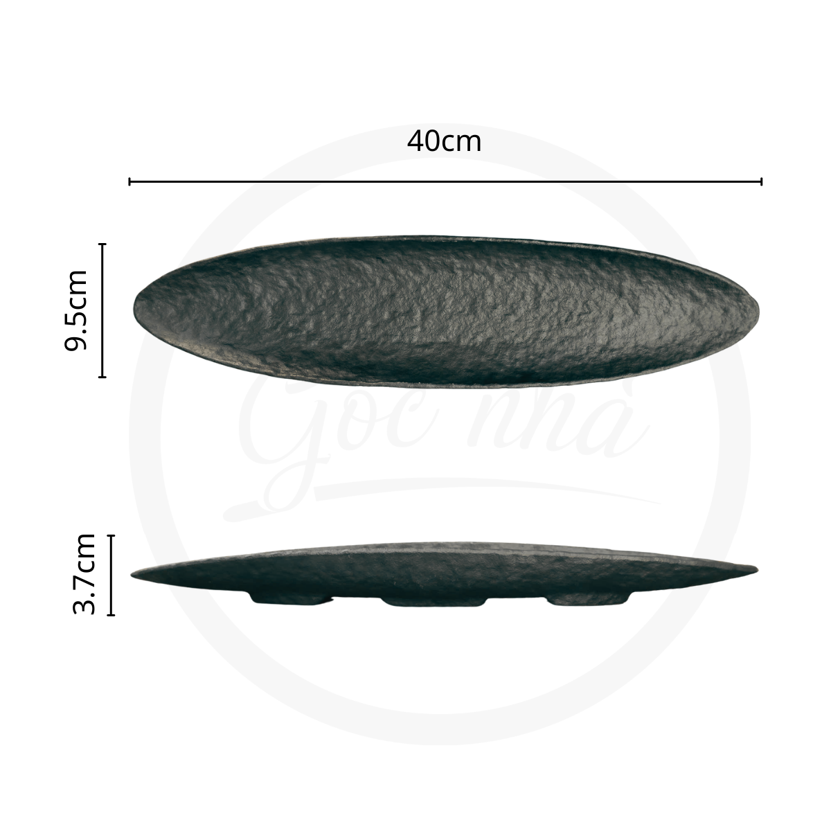 Dĩa Oval Onyx