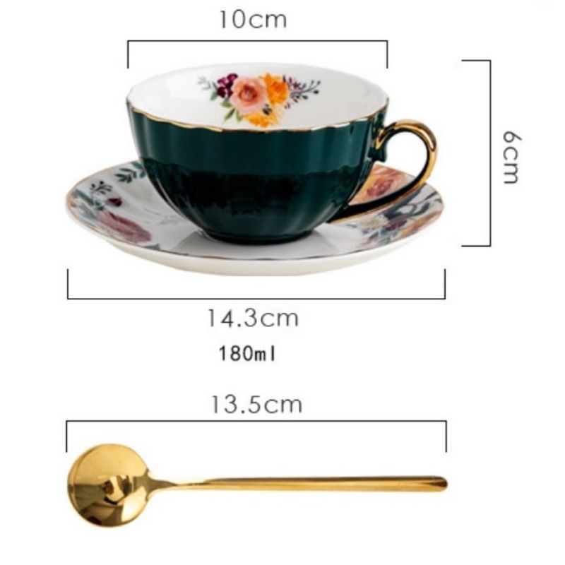 Tách trà chiều Rosy