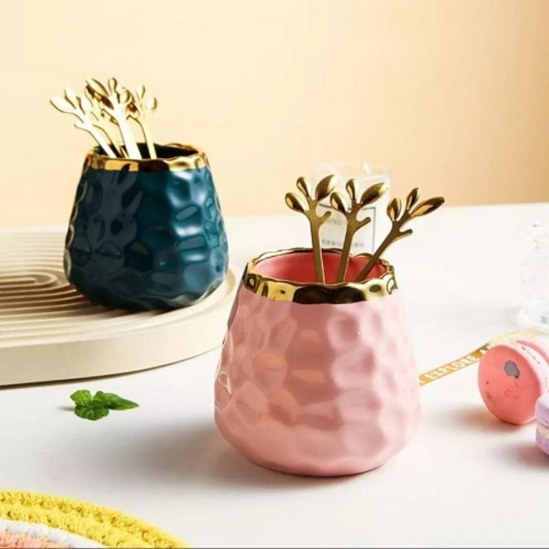 Set giỏ nĩa tròn vỏ sần