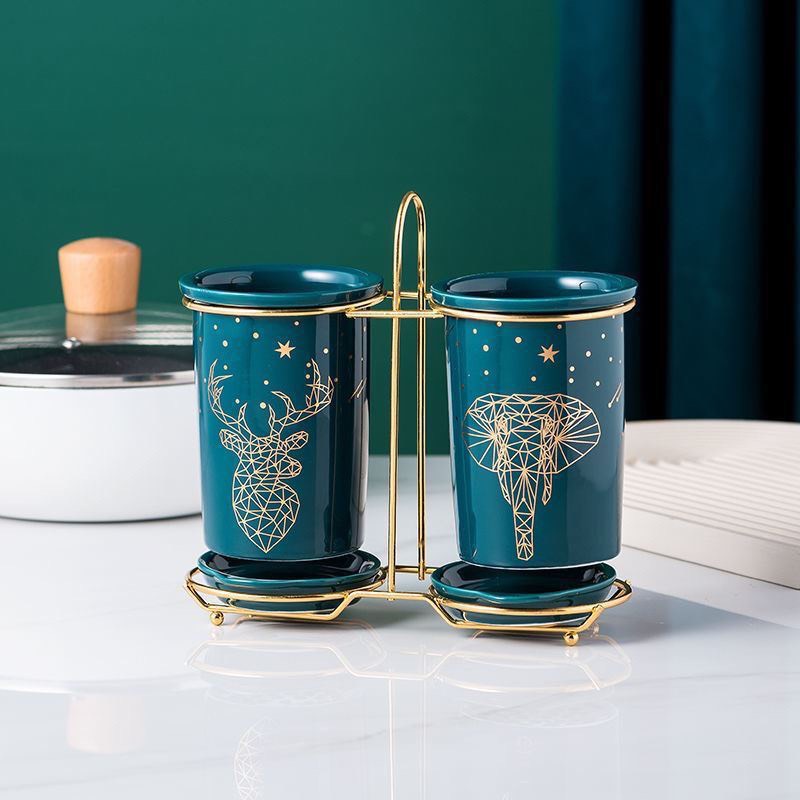 Set ống đũa đôi khung thép đen