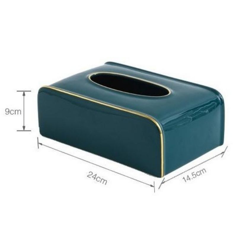 Hộp giấy trơn viền vàng