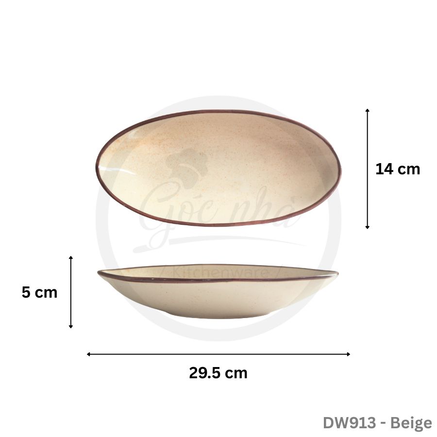 BST chén bát BEIGE nâu men tiêu