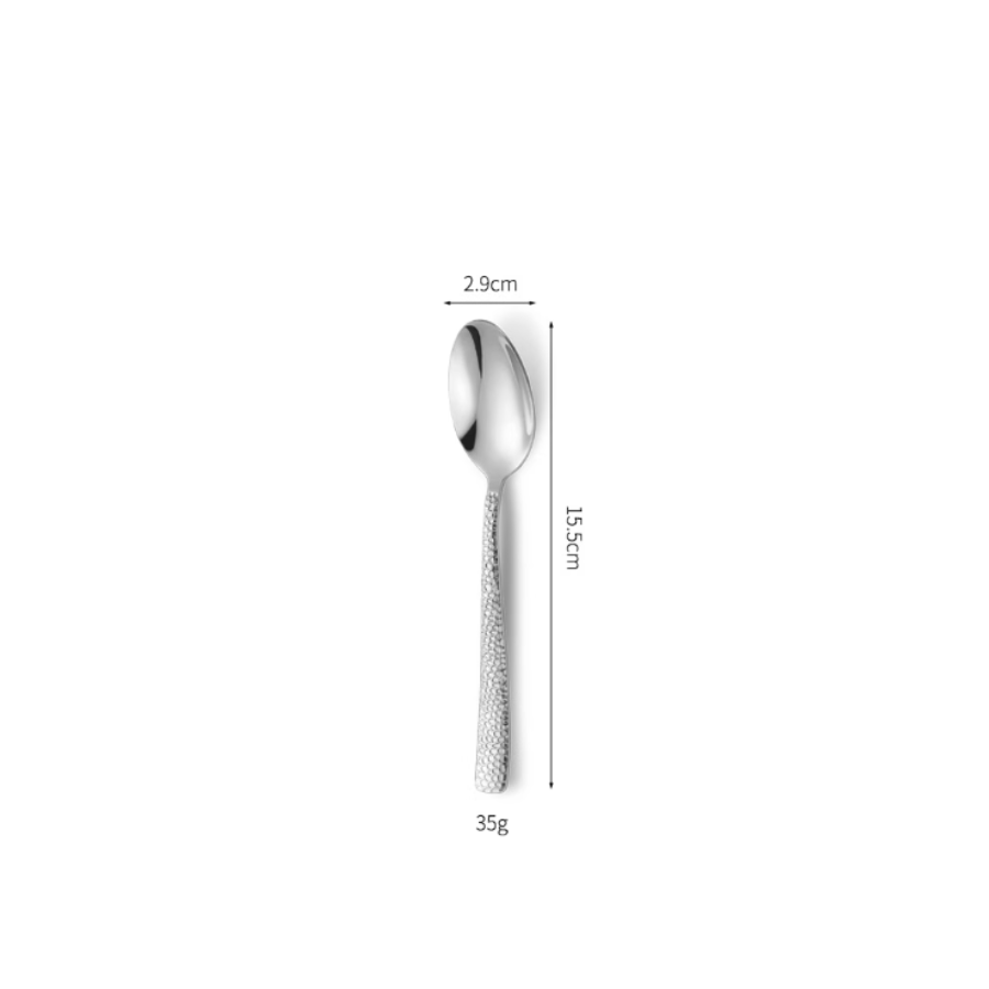 Hammered Cutlery Style 5 - Cán dẹt mỏng