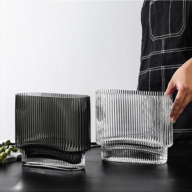 Bình Hoa Kẻ Tăm Oval