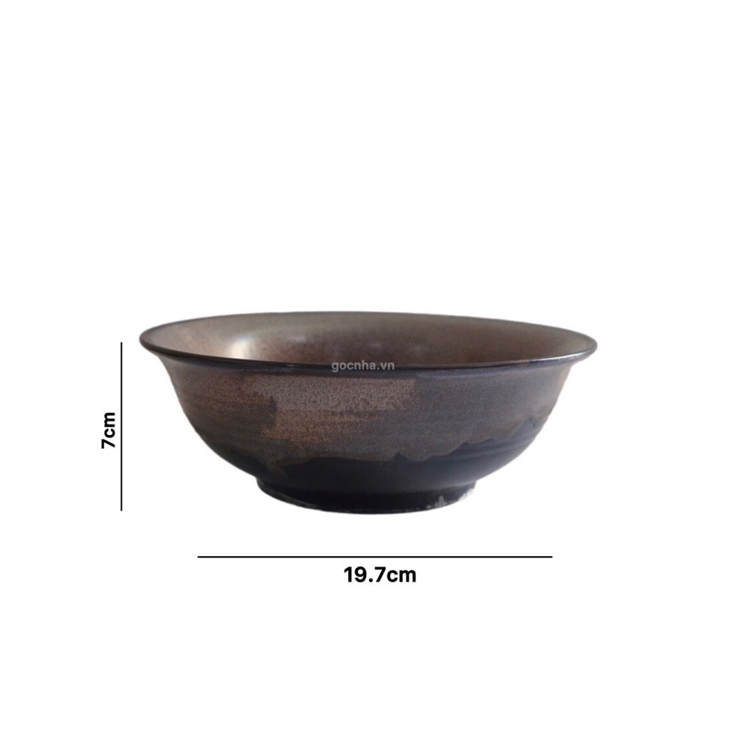 BST Bazan men hỏa biến nâu trầm tích