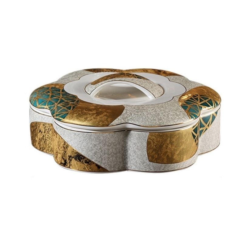 Khay mứt Mosaic sứ xương cao cấp