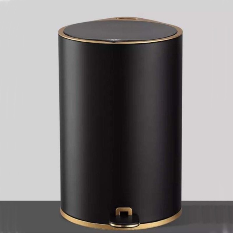 Thùng rác thép carbon đen