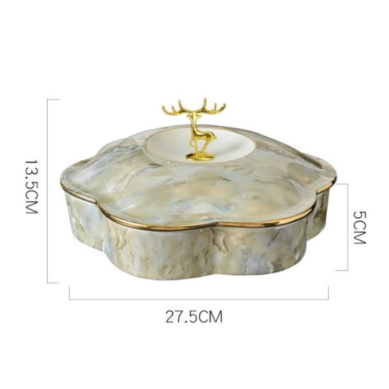 Khay mứt sứ xà cừ cao cấp