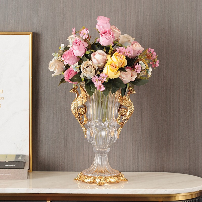 Bình Hoa phale quai công vàng