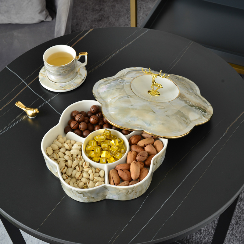 Khay mứt sứ xà cừ cao cấp