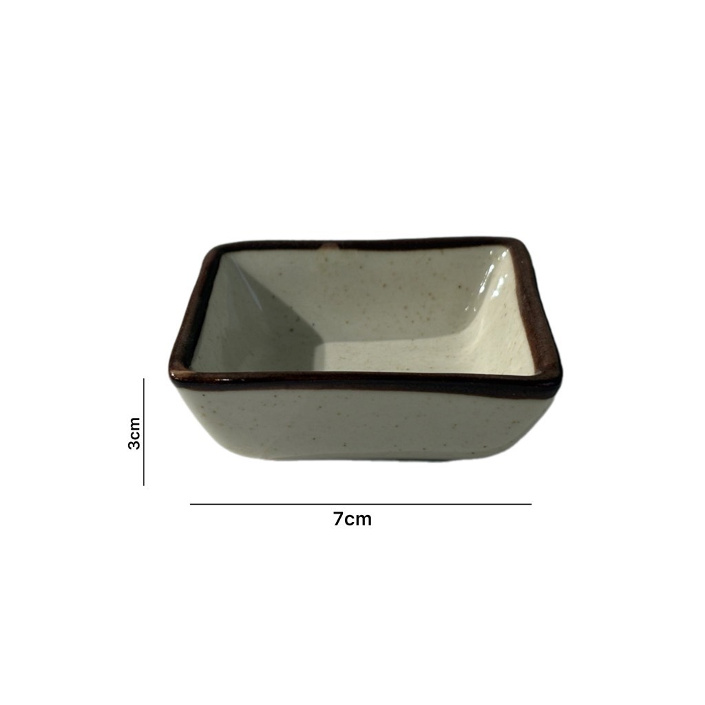 BST chén bát BEIGE nâu men tiêu