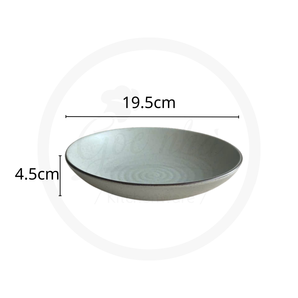 Set chén bát Men tiêu ghi xanh đá
