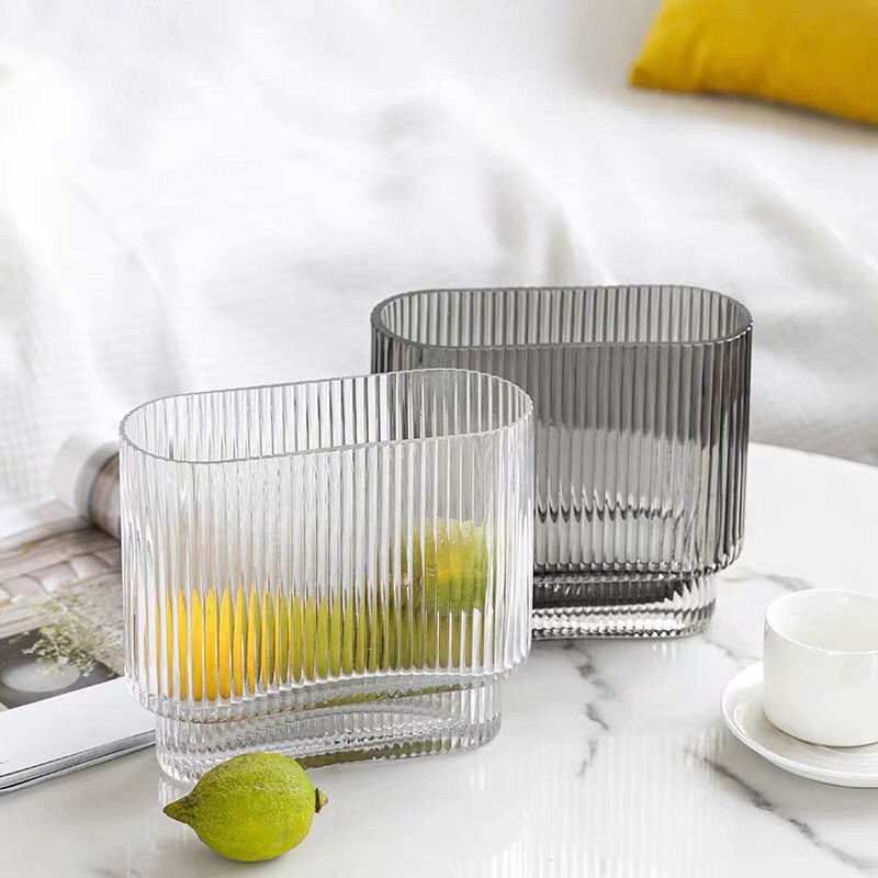 Bình Hoa Kẻ Tăm Oval