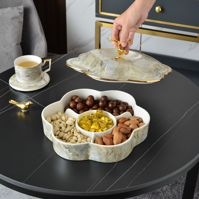 Khay mứt sứ xà cừ cao cấp