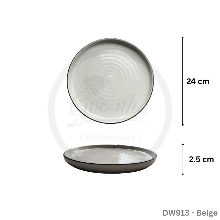 BST chén bát BEIGE nâu men tiêu