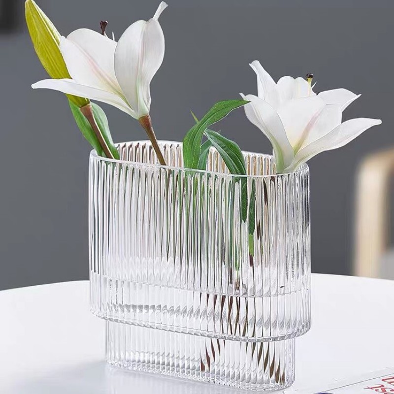 Bình Hoa Kẻ Tăm Oval