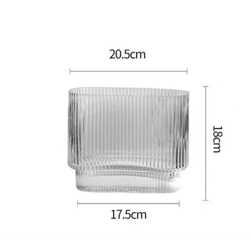 Bình Hoa Kẻ Tăm Oval