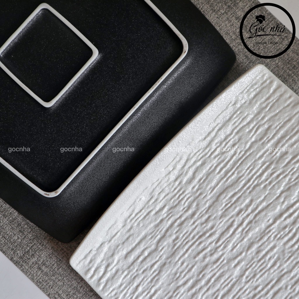 Dĩa vuông lõm Mocca