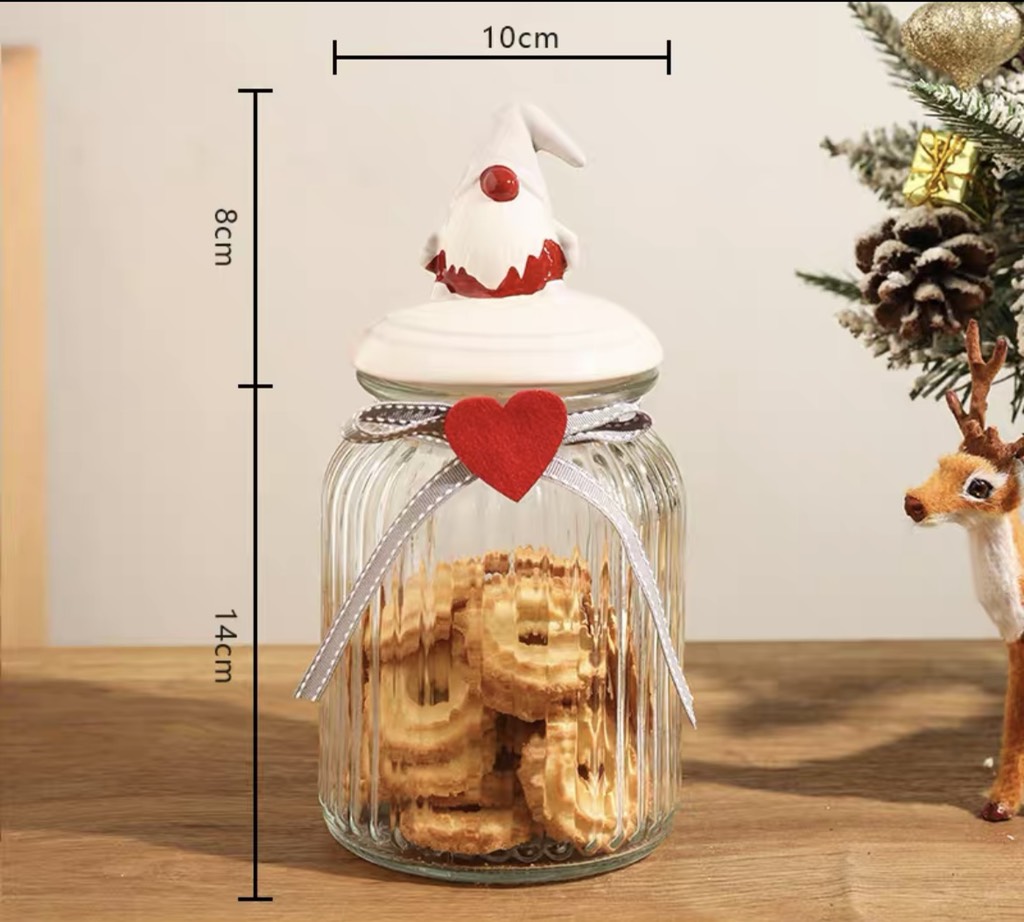 Hũ kẹo thủy tinh Xmas