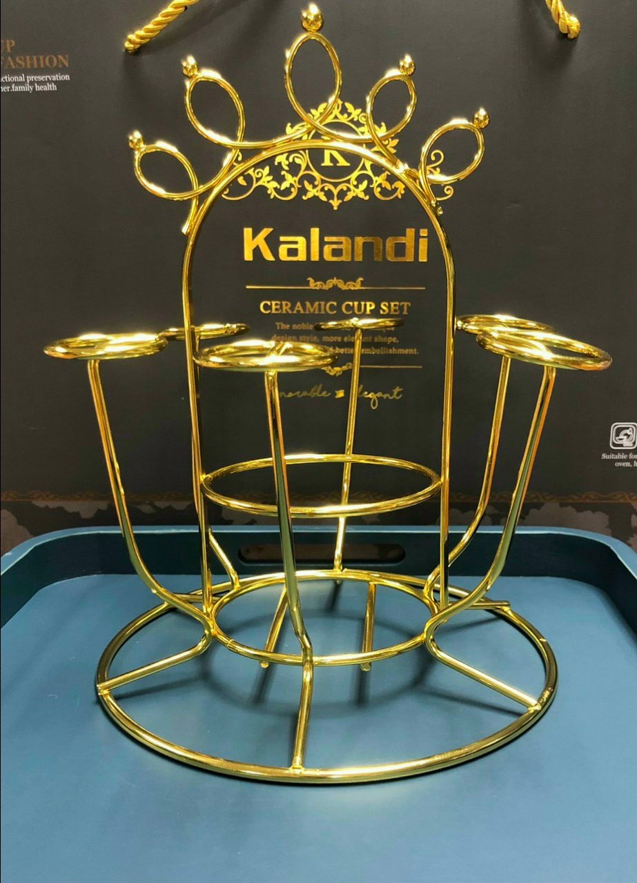 Up ly/cốc tròn Crown có giỏ nĩa