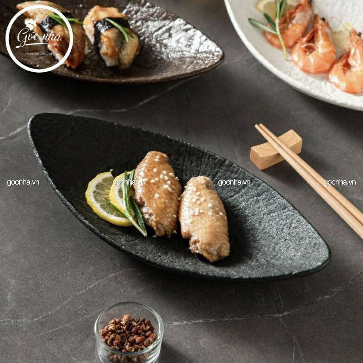 Thố/dĩa dáng thuyền Pirog
