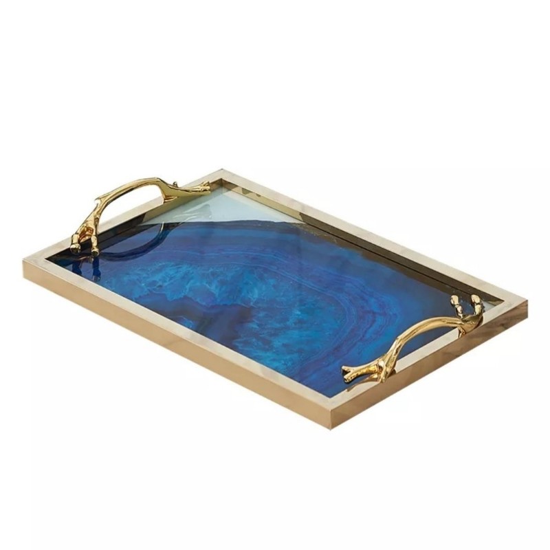 Khay Blue Ocean Stone