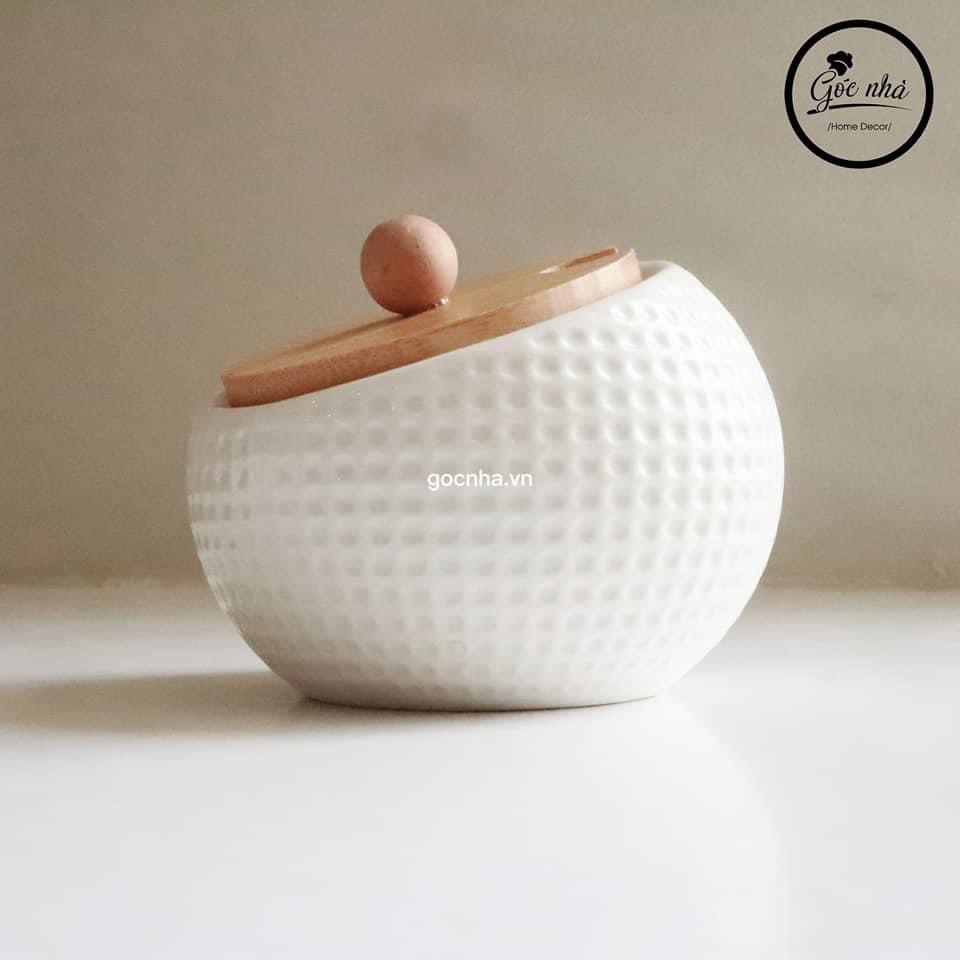 Set 3 Hũ gia vị miệng nghiêng