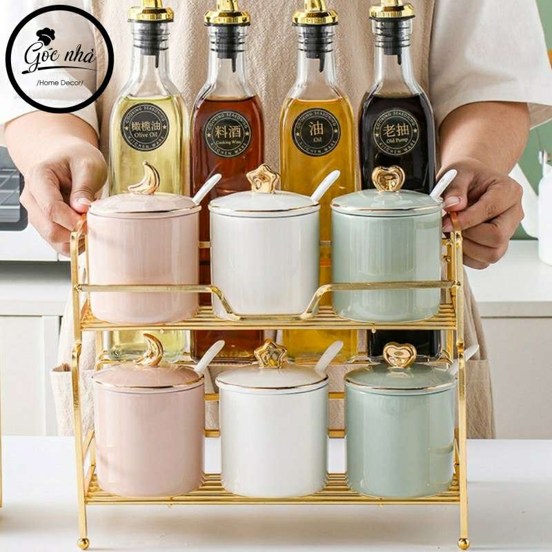 Set gia vị pastel 11/15 chi tiết