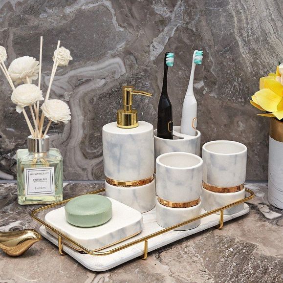 Set Nhà Tắm Vân Mây Cao Cấp