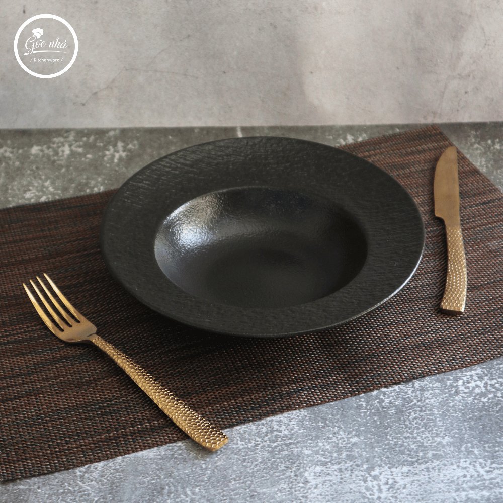 Dĩa Pasta/Soup Vát Onyx