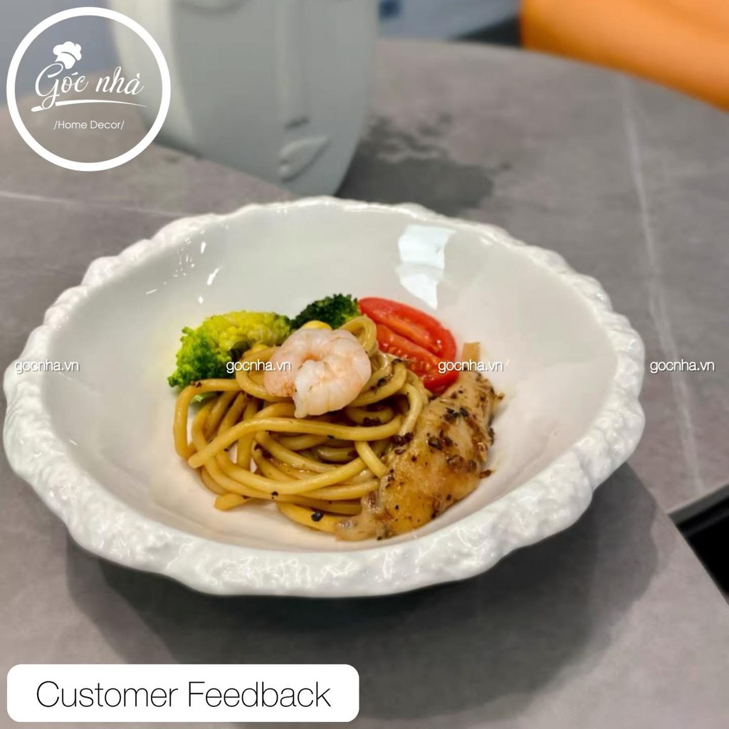 Tô Sứ viền Coral Cao Cấp