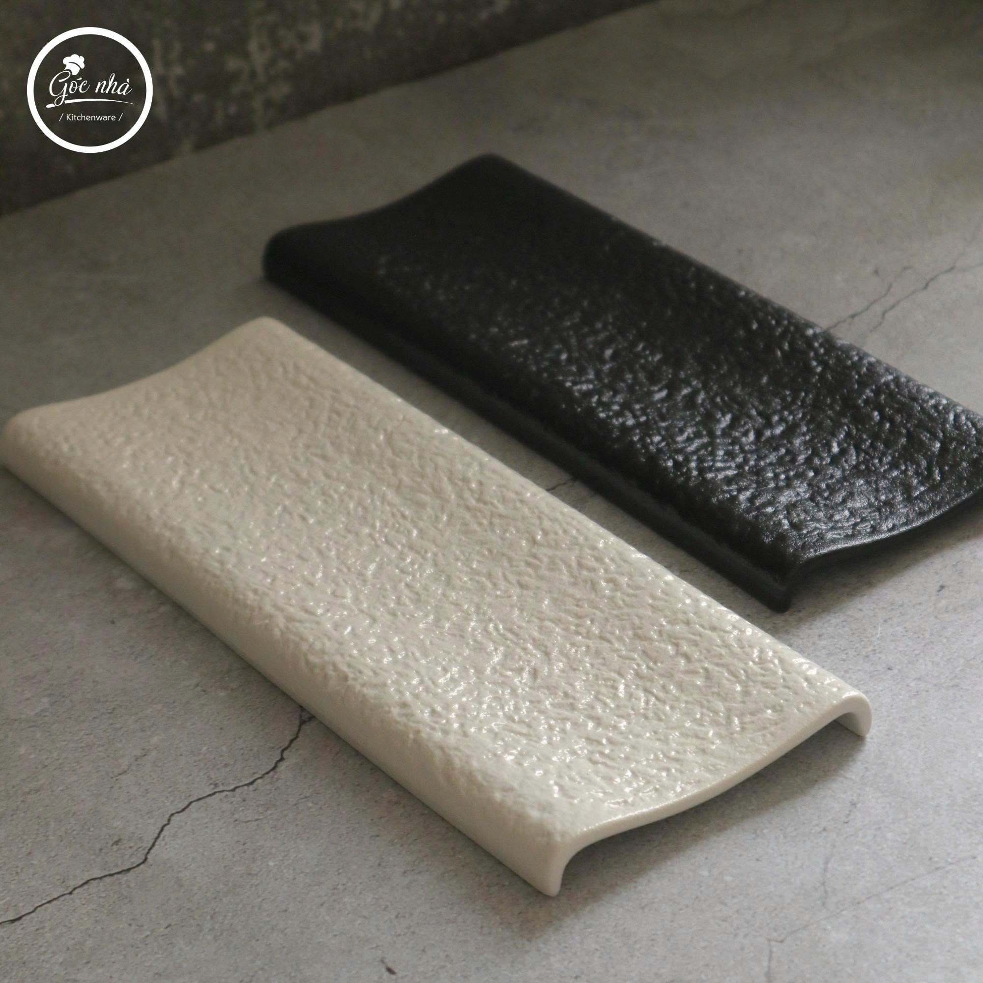 Dĩa Chữ Nhật Onyx