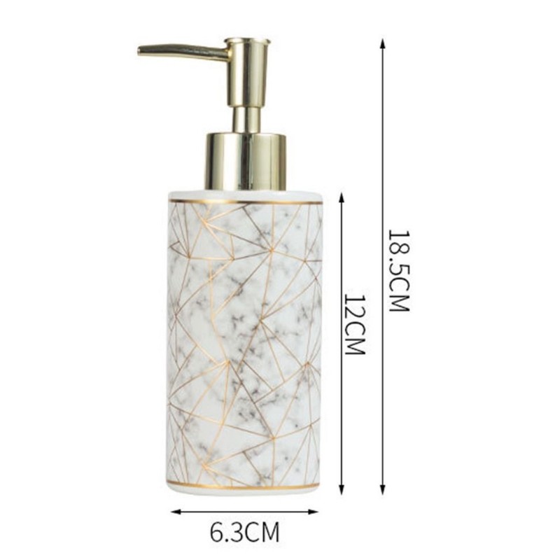 Chai chiết có vòi Mosaic vân đá