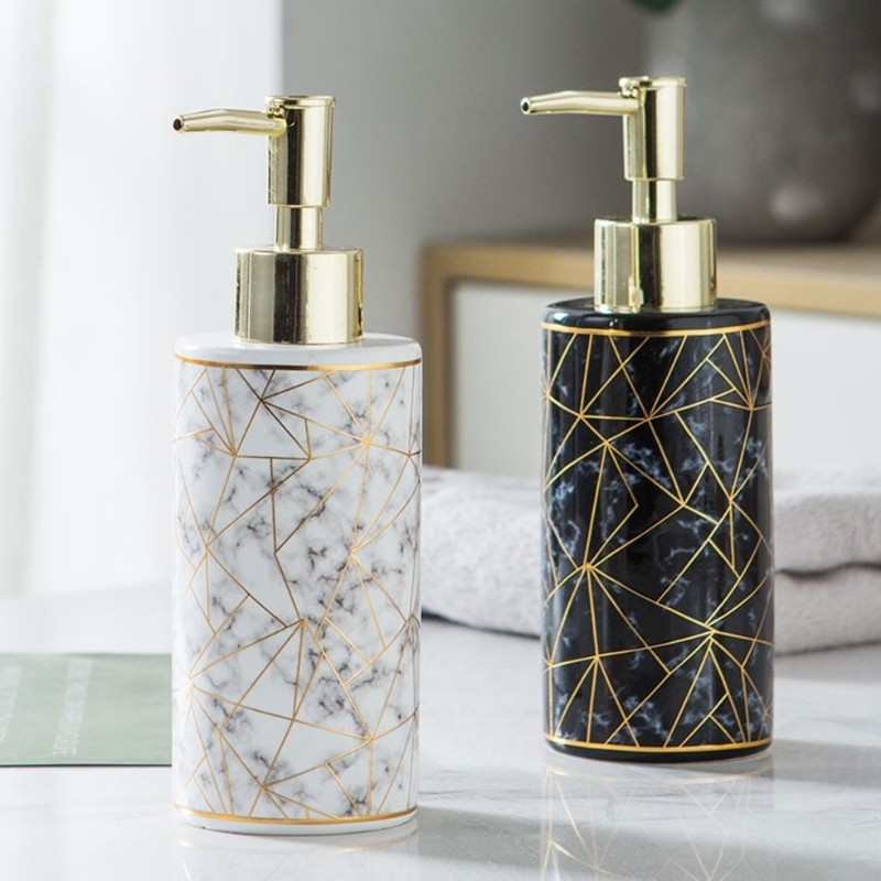 Chai chiết có vòi Mosaic vân đá