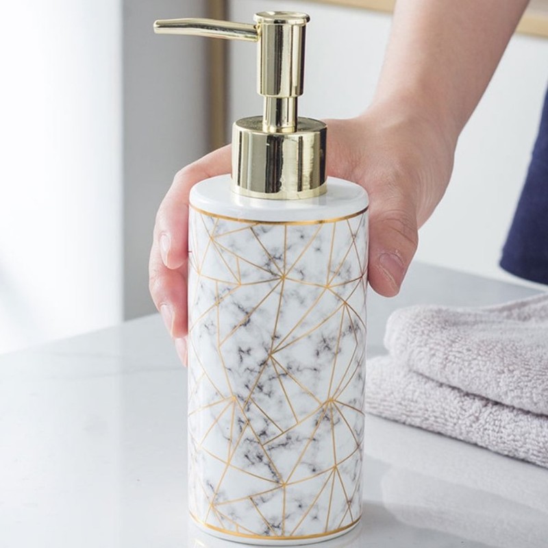 Chai chiết có vòi Mosaic vân đá